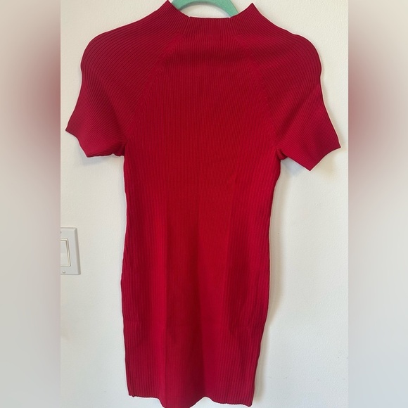 525 Ruby red bodycon dress Born in Bklyn ruby red dress size small - Picture 2 of 6
